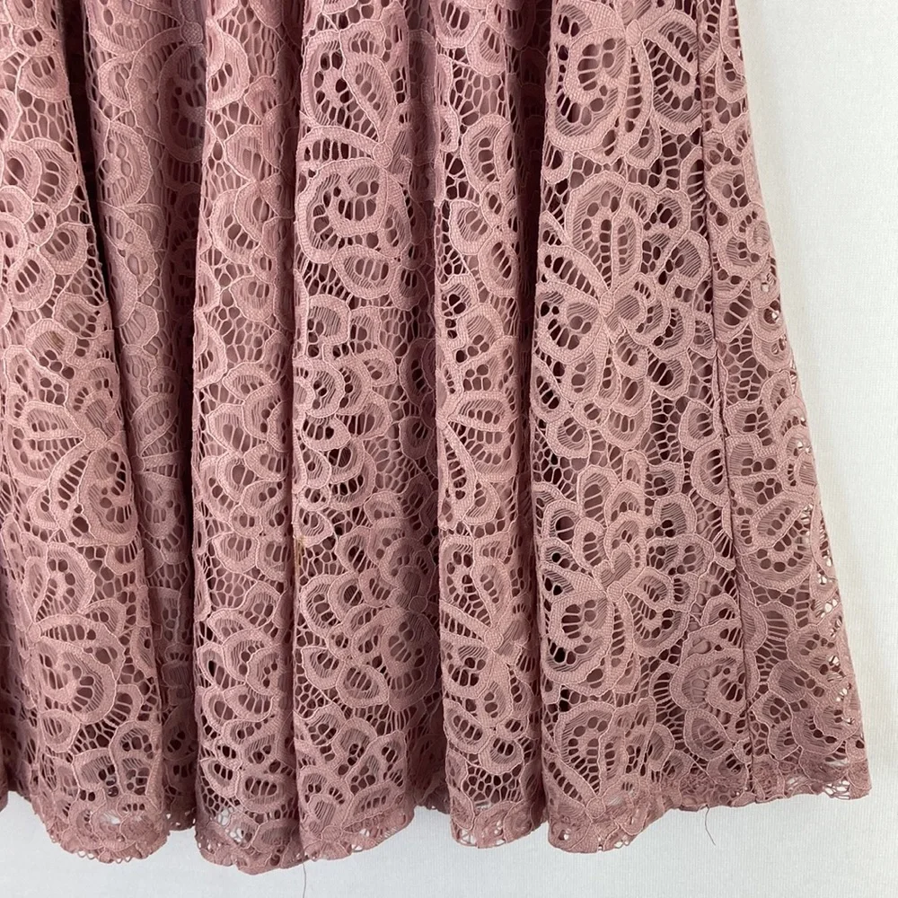 HOMECOMING City Studio Lace Fit Flare Rose Dress - Picture 4 of 8